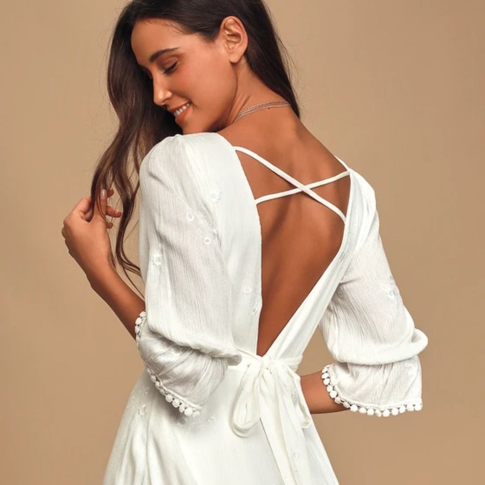 In the Meadow Lulu's Backless Dress // Size Small